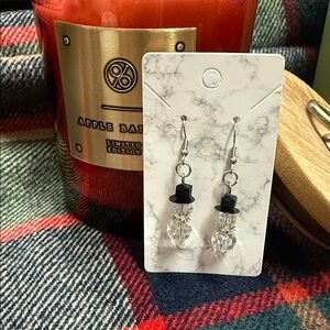 Elegant snowman Earrings